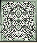 Mint Green Classic Geometric Designs Rug