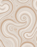 Soft Swirls Triangles Pattern Rug