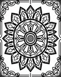 Ornate Mandala Patterned Rug