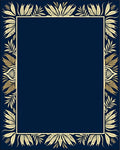 Golden Leaves Border Design Rug