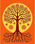 Vibrant Tree of Life Pattern Rug