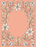 Floral Botanical Vine Design Rug