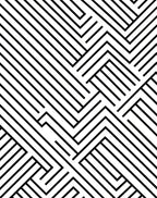 Monochrome Geometric Intersecting Lines Rug