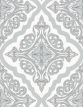 Ornate Scrollwork Floral Symmetry Rug