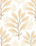 Organic Leaf Branch Neutral Pattern Rug