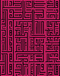 Geometric Maze Design Rug