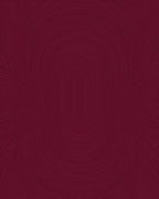 Maroon Abstract Curved Lines Rug
