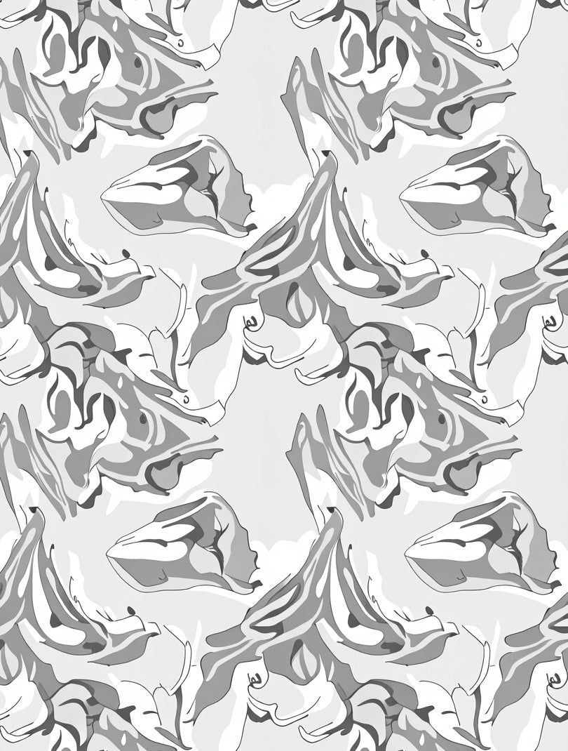 Abstract Flowing Ink Wash Pattern Rug