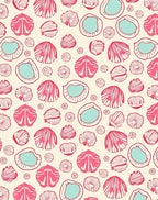 Coral Shells And Coconuts Pattern Rug