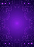 Elegant Purple Paisley Mandala Design Rug