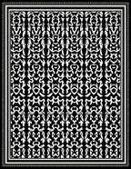 Bold Black White Abstract Pattern Rug