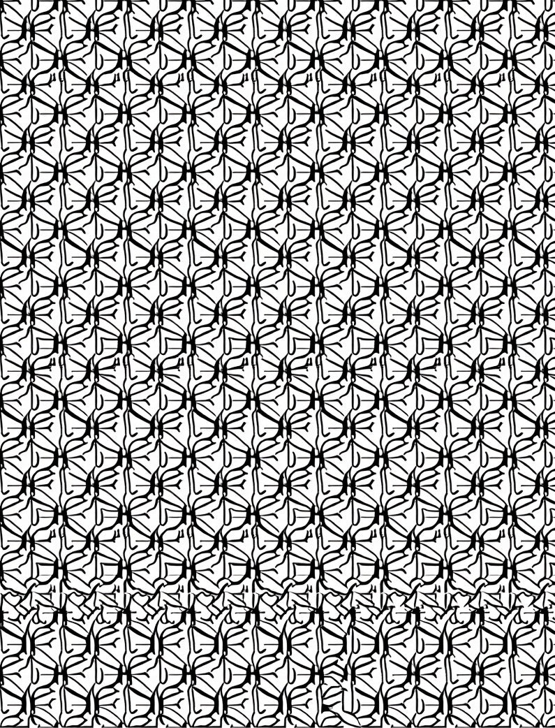 Modern Black Abstract Pattern Rug