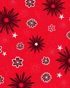 Bold Floral Star Pattern Design Rug