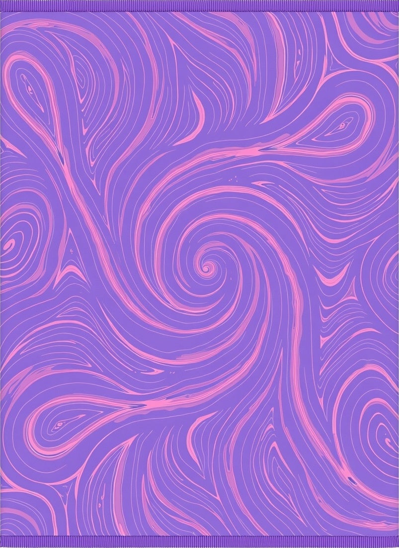 Purple Pink Swirl Pattern Rug