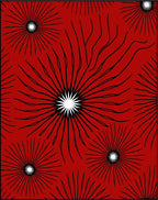 Radiant Sunburst Line Art Rug