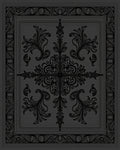 Ornate Scrollwork Vintage Style Pattern Rug