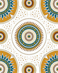 Sunburst Mandala Pattern Pillow Rug
