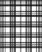 Classic Black White Grid Pattern Rug