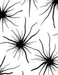 Abstract Starburst Black White Pattern Rug
