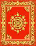 Ornate Red Yellow Floral Mandalas Rug