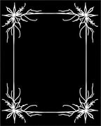 Ornate Snowflake Inspired Border Design Rug