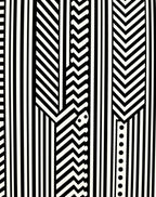 Bold Geometric Black White Stripes Rug