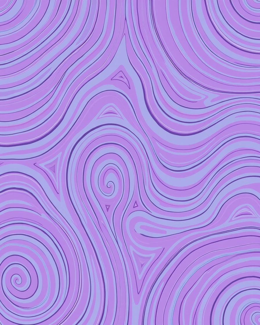 Purple Swirl Abstract Art Rug