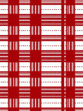 Classic Tartan Red and White Pattern Rug