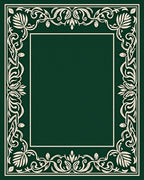 Elegant Cream Floral Border Design Rug