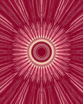 Radiating Sunburst Pattern Rug