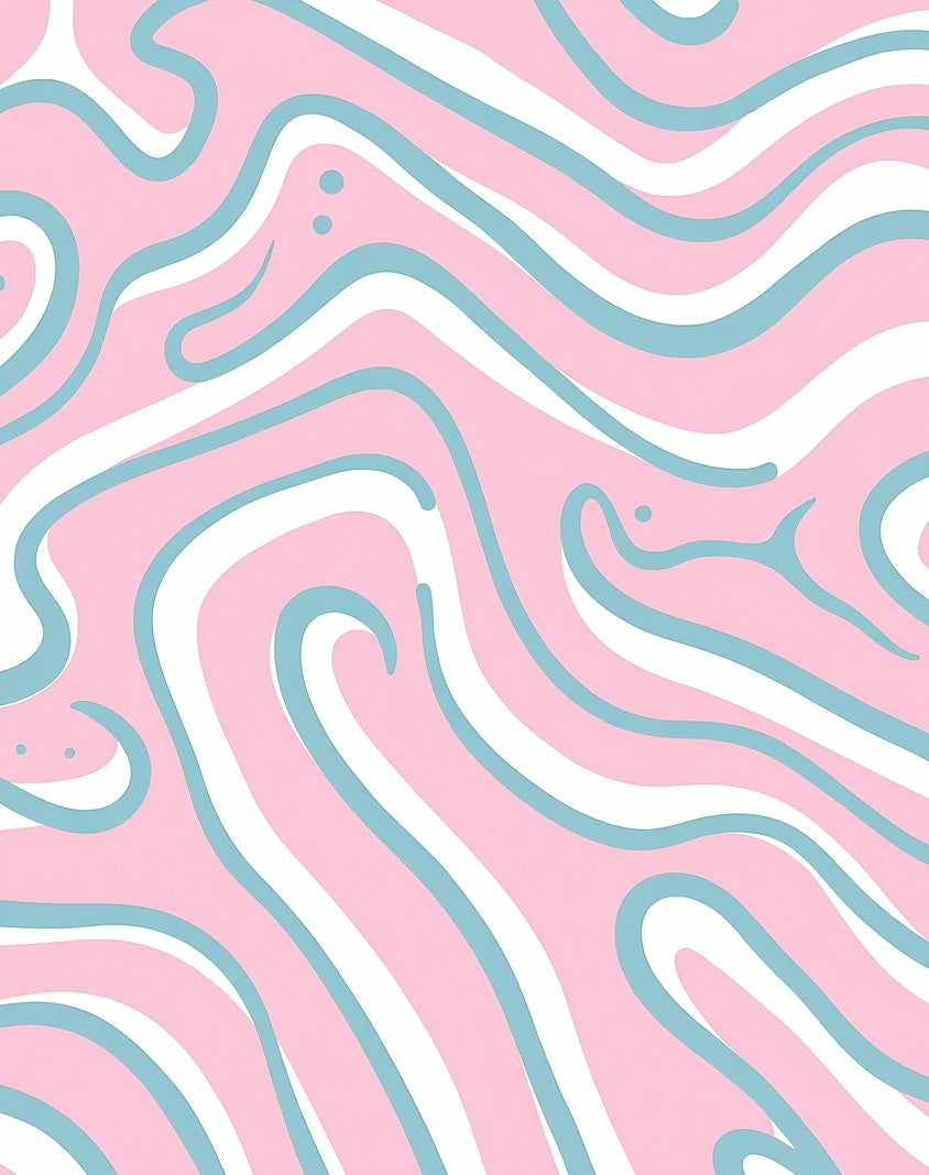 Retro Swirl Pattern Rug