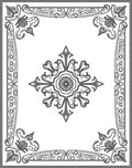 Classic Floral Scrollwork Decorative Rug