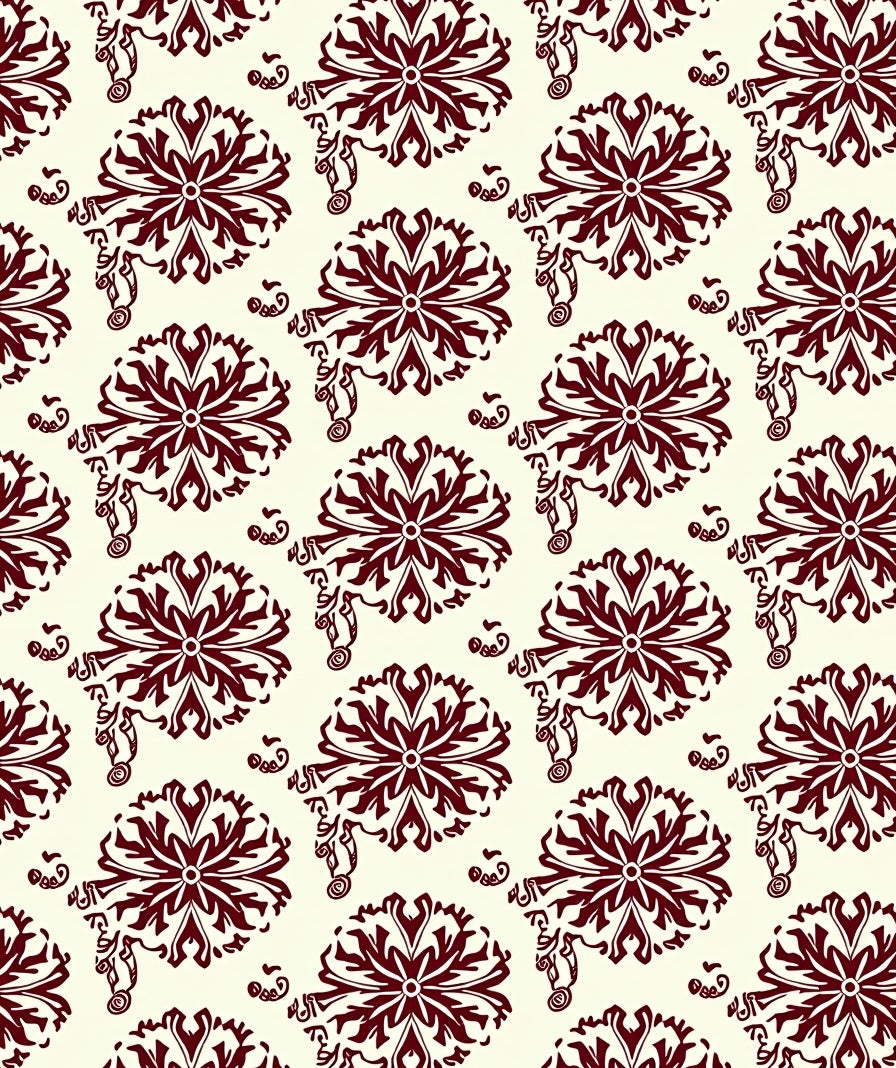 Elegant Floral Medallion Pattern Rug