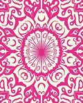 Pink Traditional Floral Medallion Rug