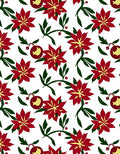 Scarlet Floral Ornament Garden Accent Rug