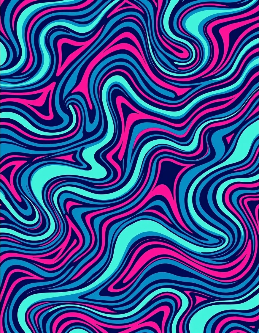 Vibrant Swirls Abstract Pattern Rug