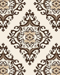 Classic Floral Symmetry Design Rug