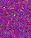 Vibrant Swirls 2 Tone Geometric Pattern Rug
