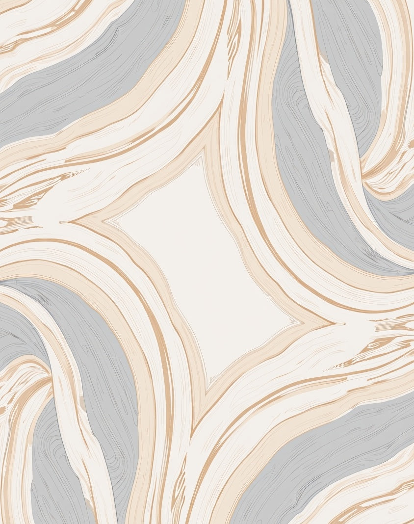 Abstract Flowing Organic Pattern Rug