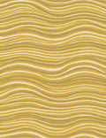 Golden Wavy Stripe Pattern Rug