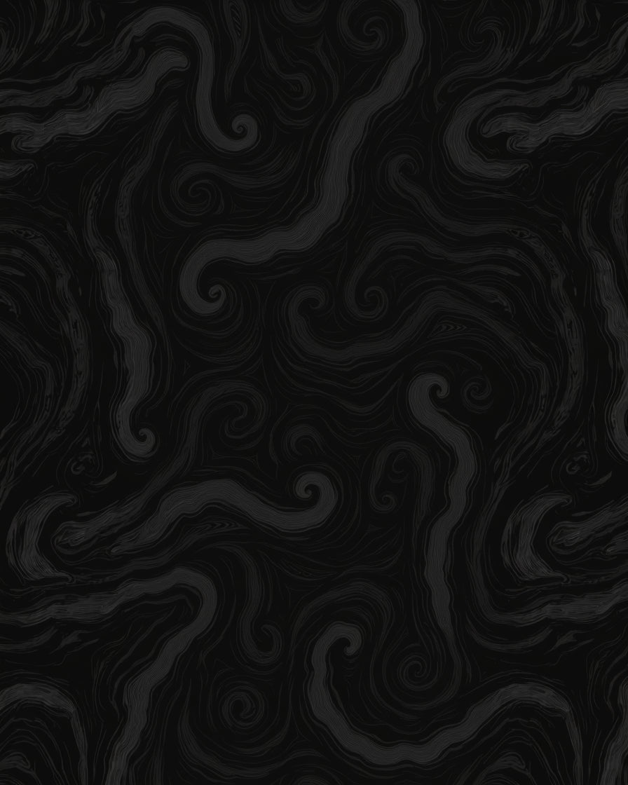 Dark Whirlwind Textured Swirl Design Rug