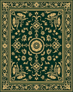 Rich Botanical Floral Pattern Rug