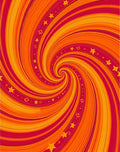 Vibrant Spiral Swirl Star Pattern Rug