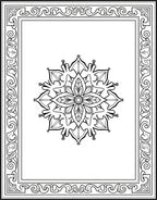 Ornate Floral Mandala Pattern Rug