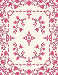 Pink Blossom Floral Vines Rug