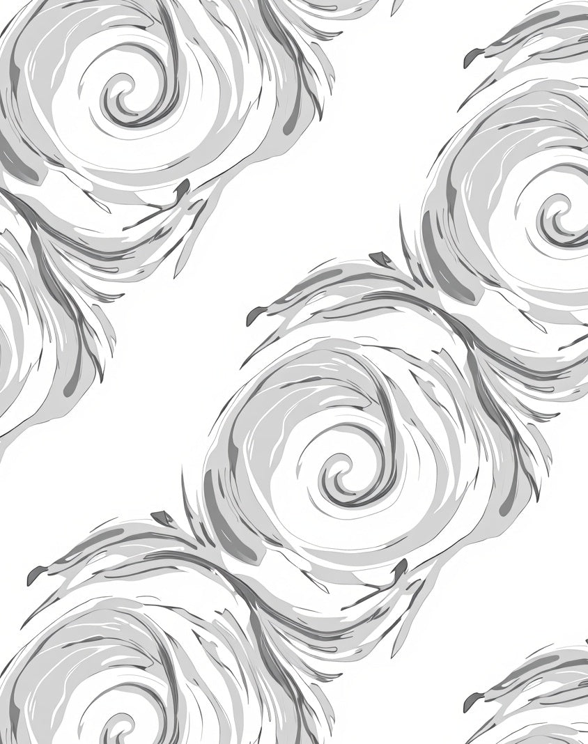 Abstract Swirls Pattern Design Rug
