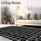 Abstract Square Dot Modern Pattern Rug