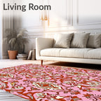 Vintage Paisley Floral Pattern Rug