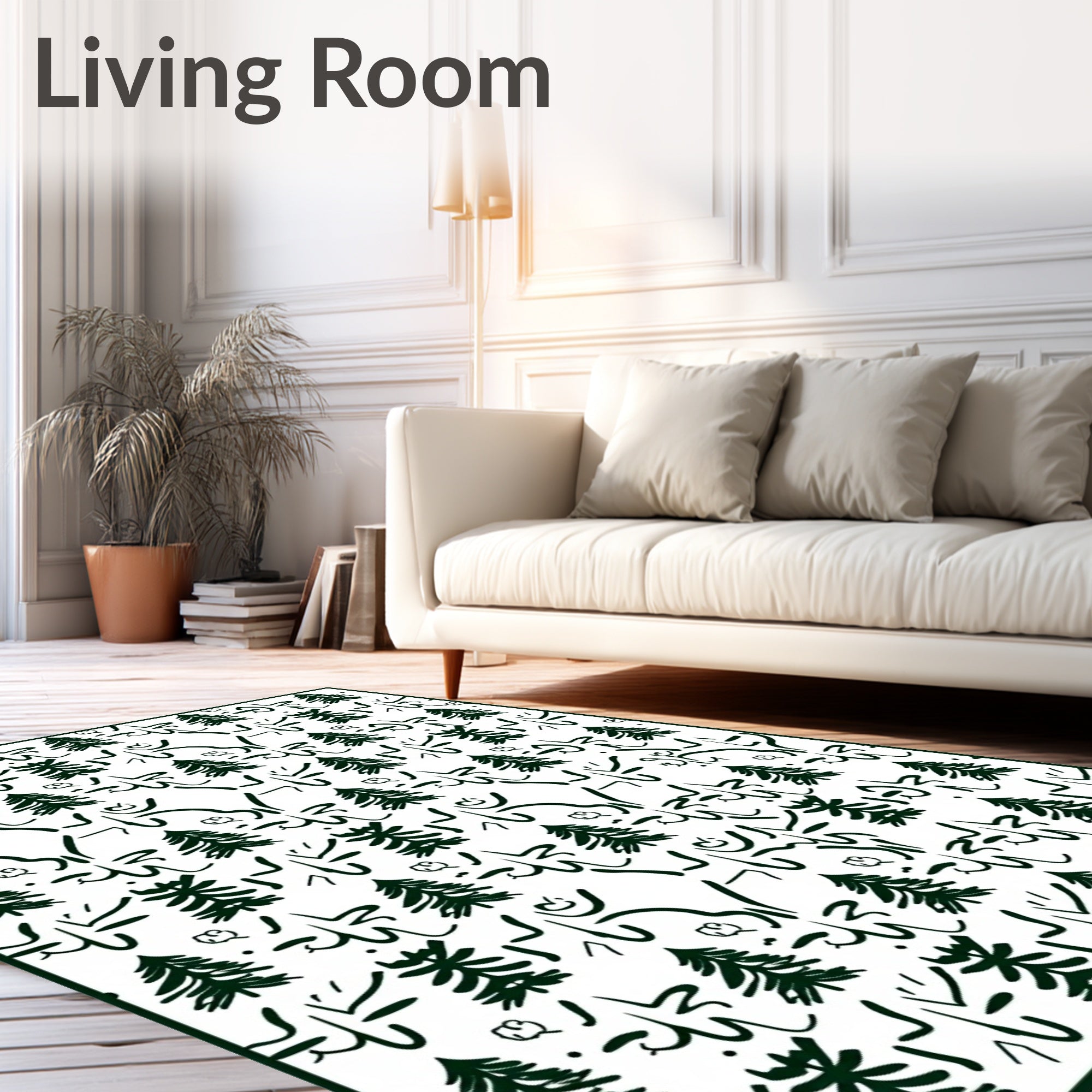 Forest Tree Abstract Pattern Rug