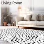 Starburst Patterned Abstract Design Rug